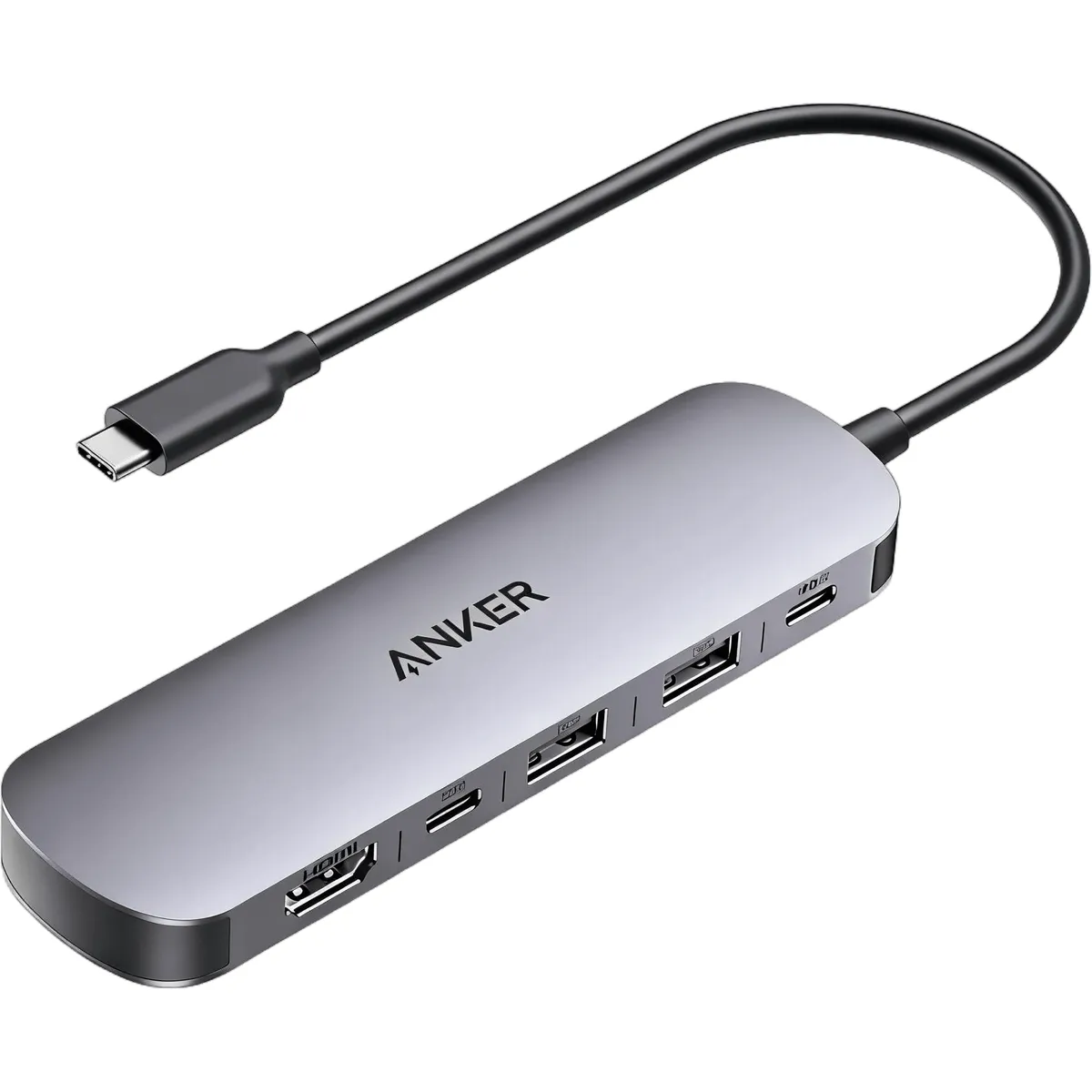Концентратор Anker USB-C Hub 7-in-1 Black (A83D2HA1) - зображення 1
