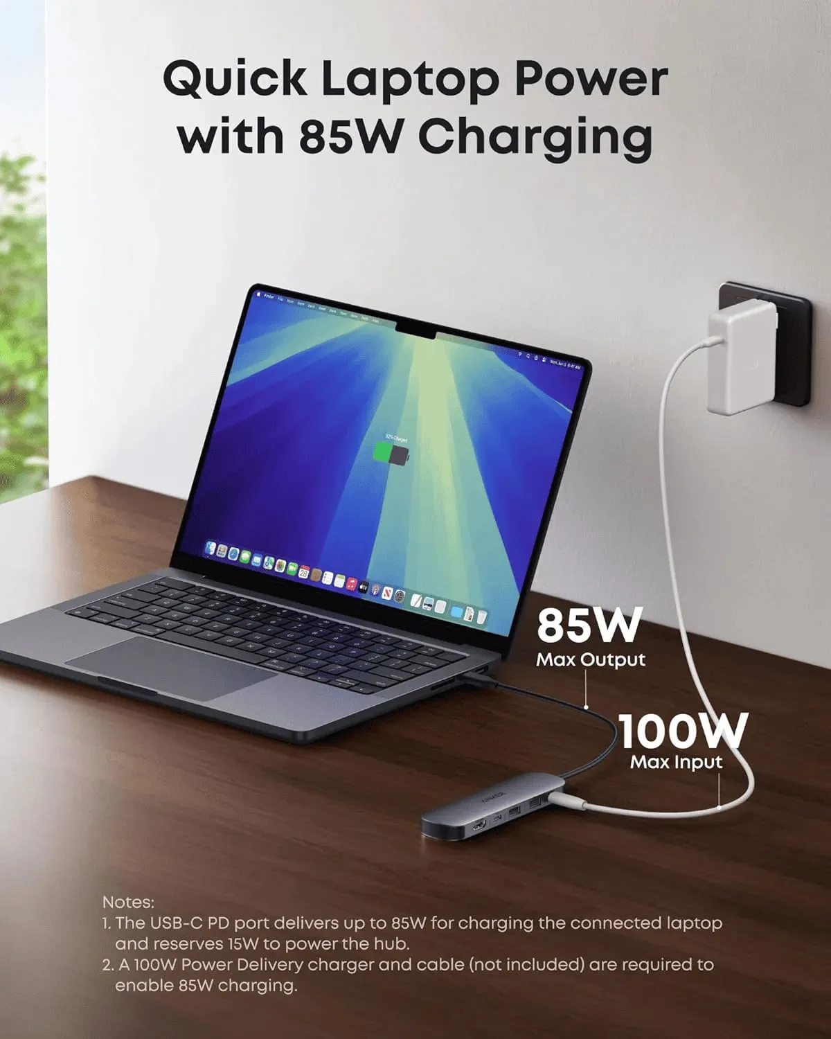 Концентратор Anker USB-C Hub 7-in-1 Black (A83D2HA1) - мініатюра 6