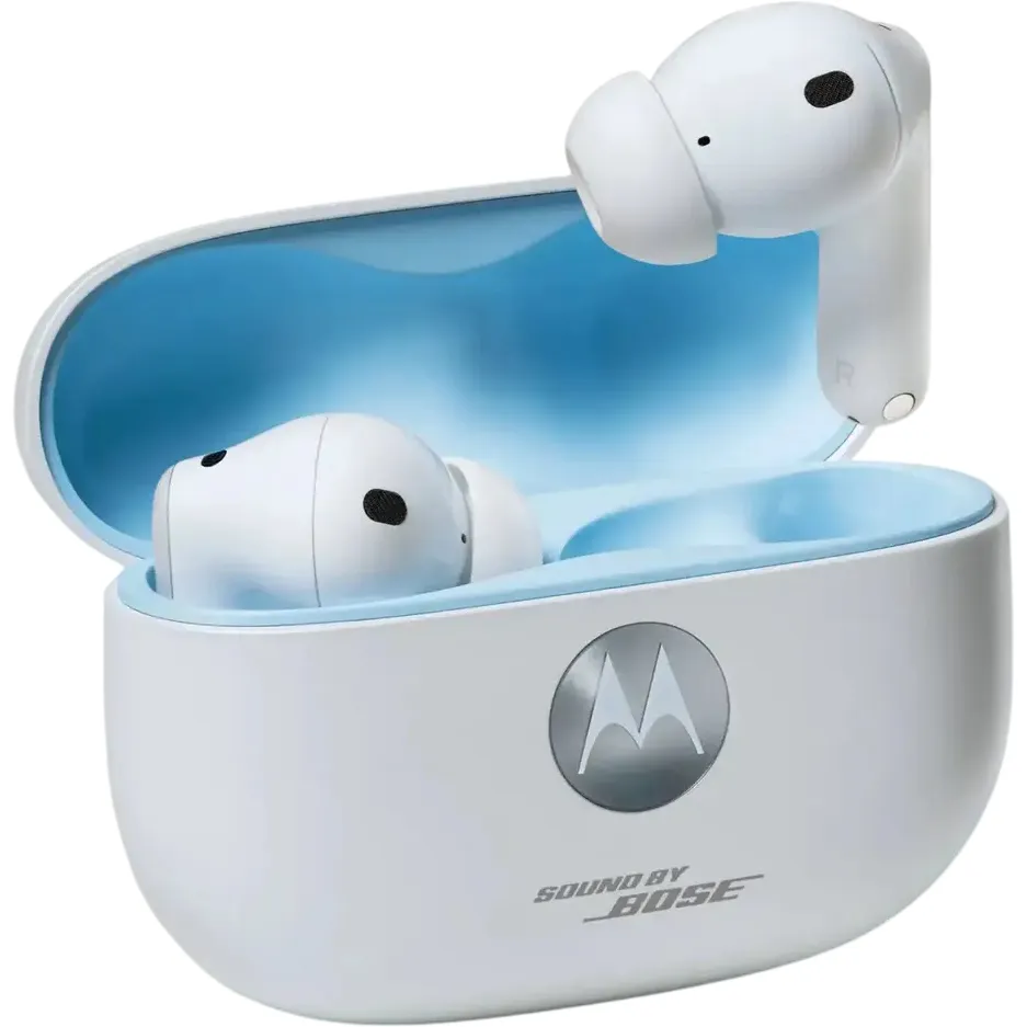 Bluetooth-гарнітура Motorola Moto Buds 2 Plus Cool White (PG38C08069) - зображення 1