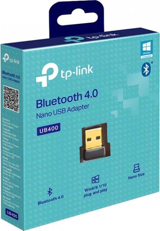 Bluetooth-адаптер TP-Link (UB400) v4.0 Black - мініатюра 7