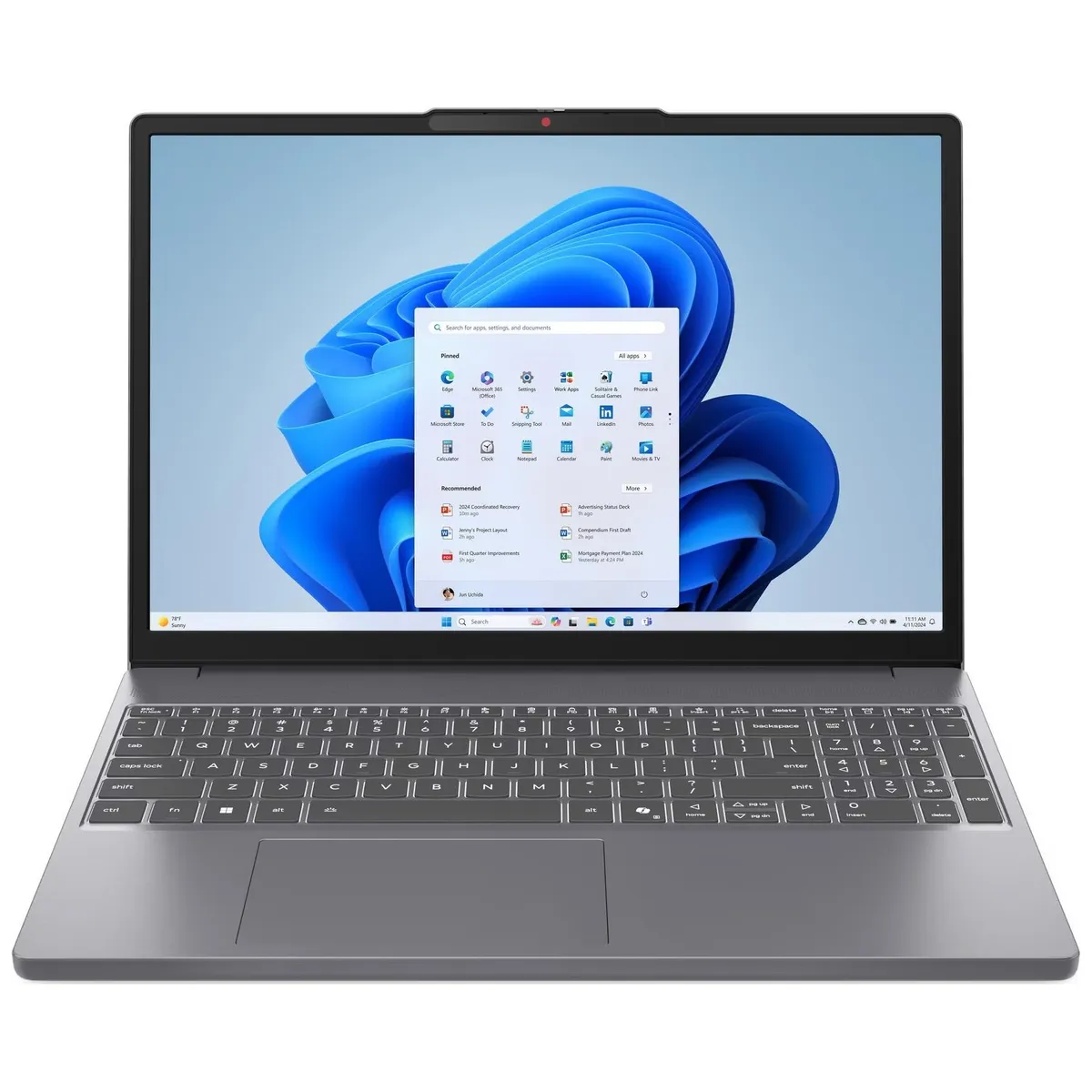 Ноутбук Lenovo IdeaPad Slim 3 15IRH10 (83K100V0RA) Luna Grey - зображення 1