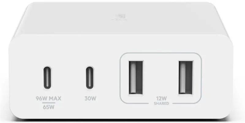 Мережевий зарядний пристрій Belkin Home Charger 108W Dual USB-С/USB-A (WCH010VFWH) - мініатюра 5