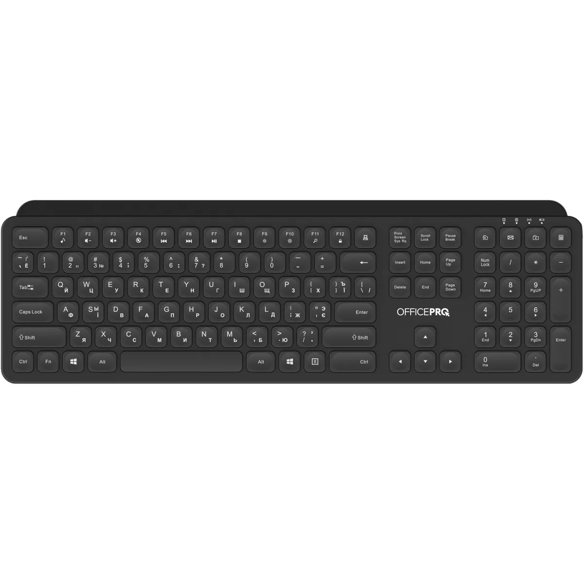 Клавіатура бездротова OfficePro SK680 Black - зображення 1