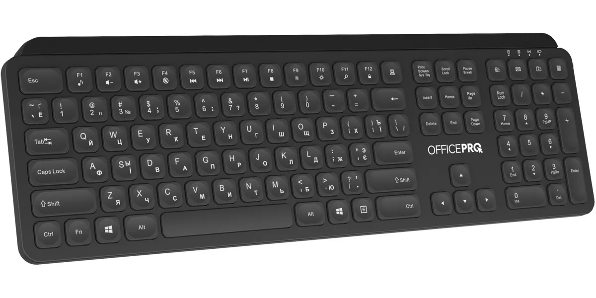 Клавіатура бездротова OfficePro SK680 Black - мініатюра 2