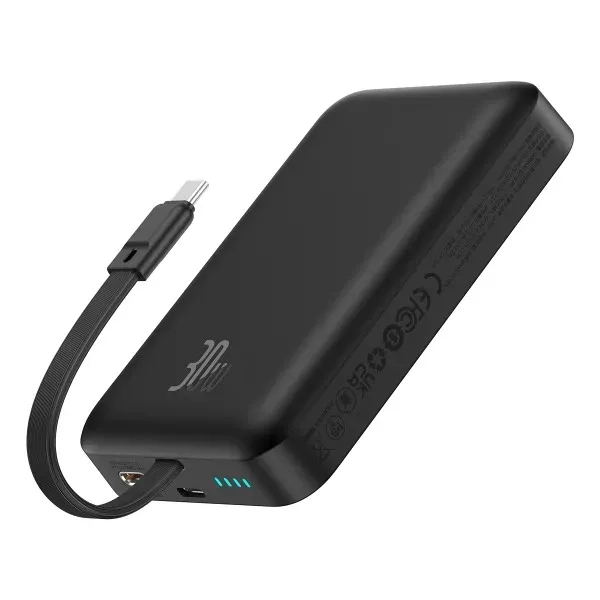Універсальна мобільна батарея Baseus Magnetic Mini 10000mAh, 30W Black (P1002210B113-00) - мініатюра 2