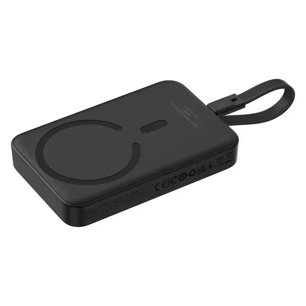 Універсальна мобільна батарея Baseus Magnetic Mini 10000mAh, 30W Black (P1002210B113-00) - мініатюра 4