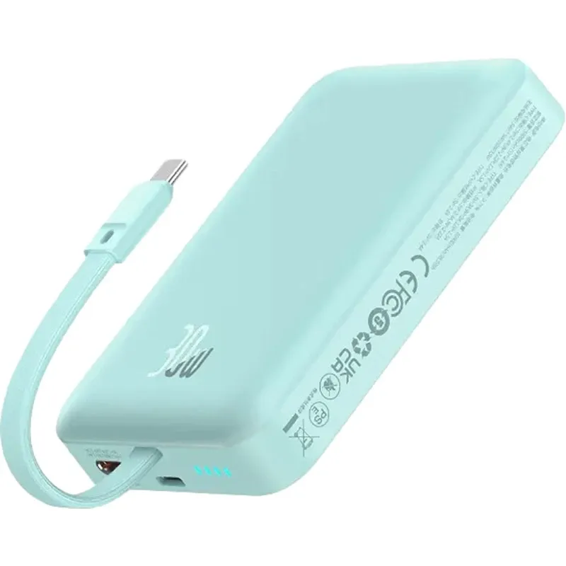 Універсальна мобільна батарея Baseus Magnetic Mini 10000mAh, 30W Blue (P1002210B333-00) - мініатюра 4