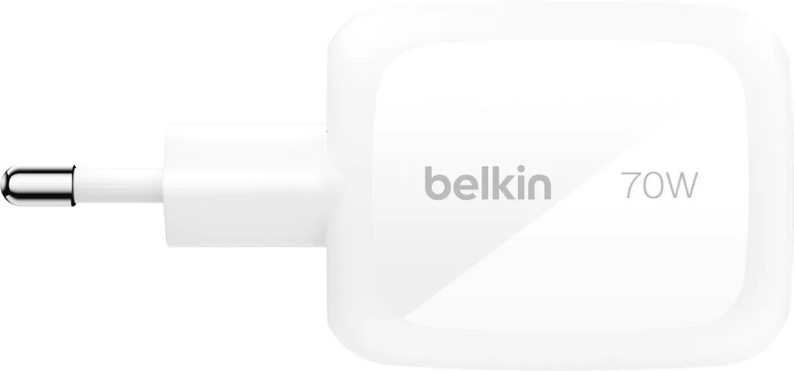 Мережевий зарядний пристрій Belkin BoostCharge Pro 3-Port GaN Wall Charger 70W White (WCH018HQWH) - мініатюра 2