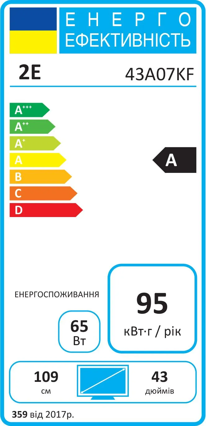 Телевiзор 2E 2E-43A07KF - мініатюра 2