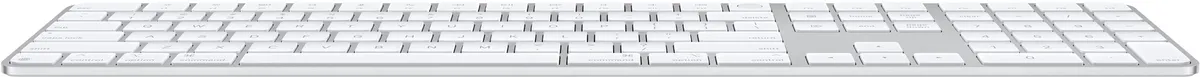 Клавіатура бездротова Apple Magic Keyboard with Touch ID and Numeric Keypad for Mac with Apple silicon Ukrainian White (MXK73UA/A) - мініатюра 3