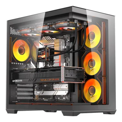 Корпус для комп'ютера DARK FLASH C280 EATX без блока живлення, чорний - зображення 1