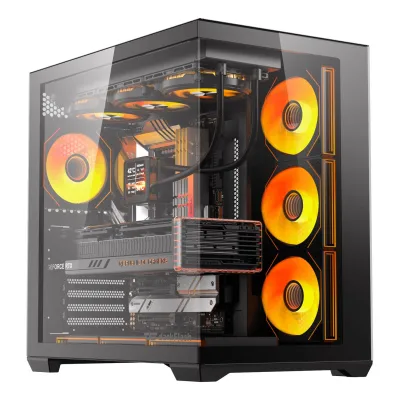 Корпус для комп'ютера DARK FLASH C280 EATX без блока живлення, чорний - мініатюра 2