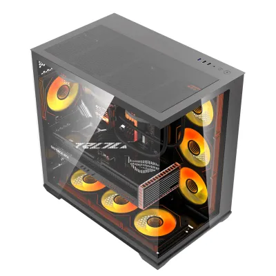 Корпус для комп'ютера DARK FLASH C280 EATX без блока живлення, чорний - мініатюра 8