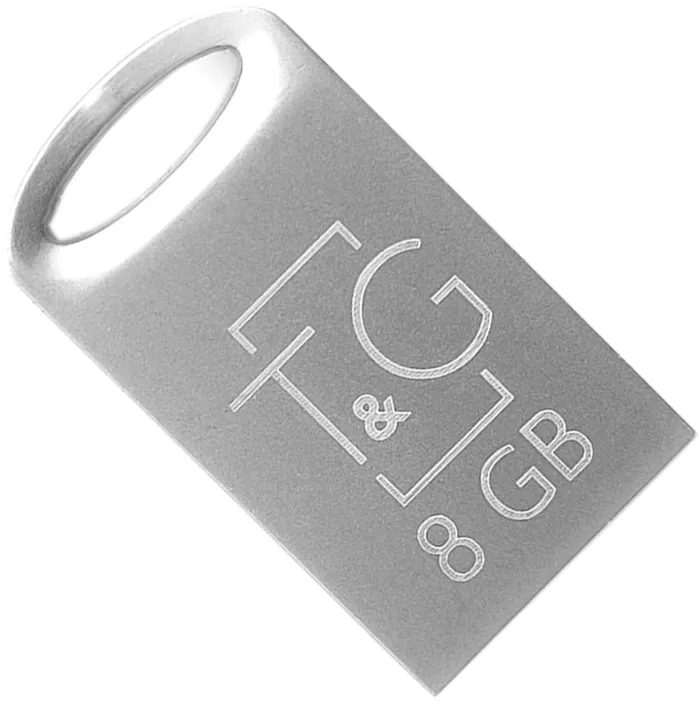 Флеш-накопичувач USB 8GB T&G 105 Metal Series Silver (TG105-8G) - мініатюра 2