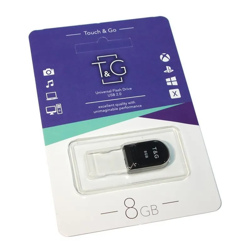 Флеш-накопичувач USB 8GB T&G 010 Shorty Series (TG010-8GB) - зображення 1