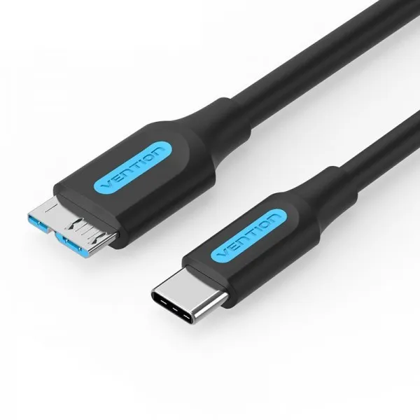 Кабель Vention USB Type-C - micro USB Type-B (M/M), 0.5 м, Black (CQABD) - зображення 1
