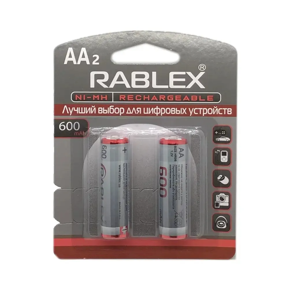 Акумулятор Rablex AA (R6)  600mAh - зображення 1