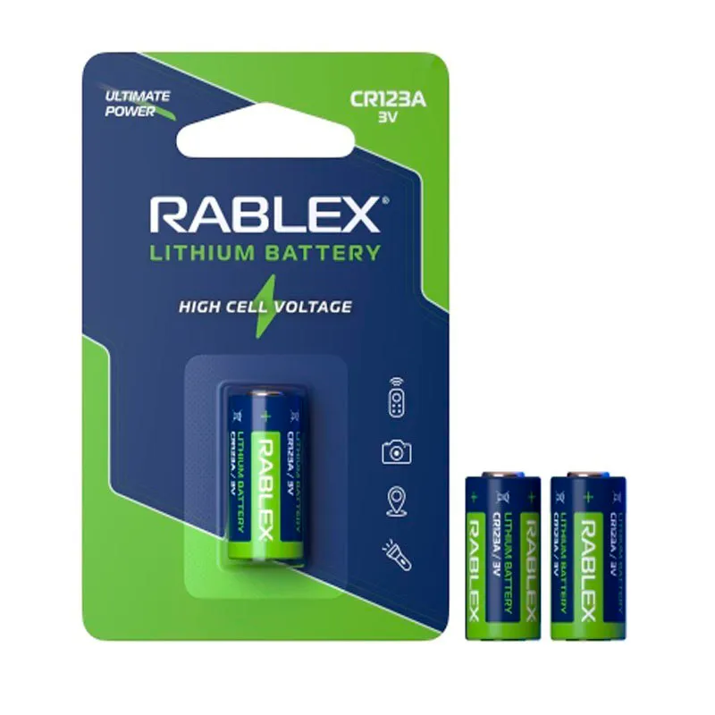 Батарейка Rablex CR123 BL 1шт - зображення 1