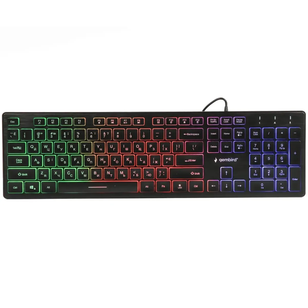 Клавіатура Gembird KB-UML-01-UA Black USB UKR - мініатюра 5