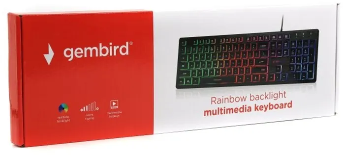 Клавіатура Gembird KB-UML-01-UA Black USB UKR - мініатюра 6