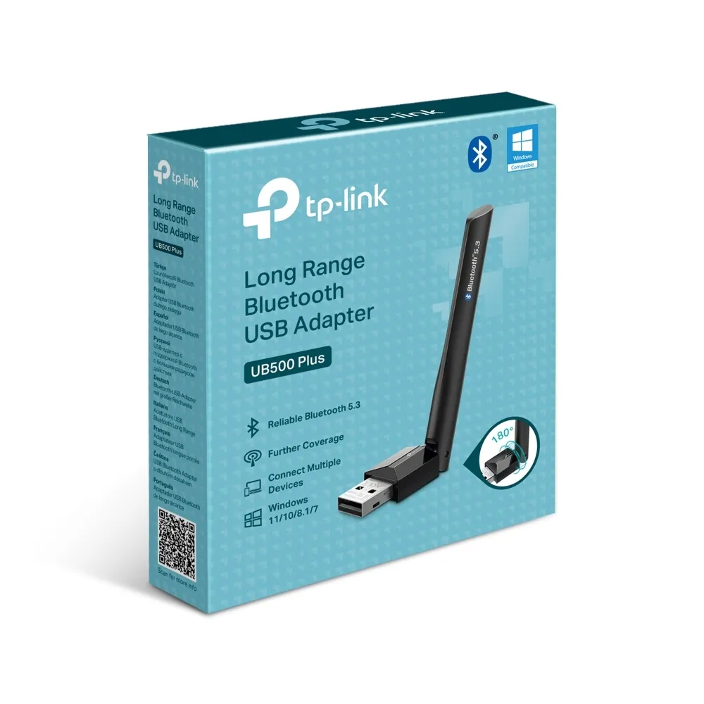 Bluetooth-адаптер TP-Link UB500 Plus, Bluetooth 5.3 - зображення 1