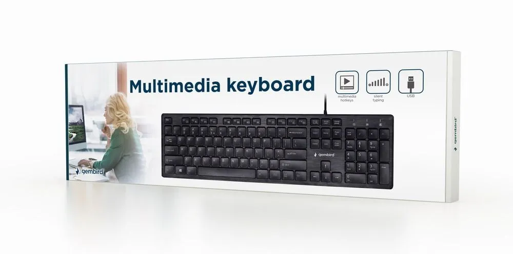 Клавіатура Gembird KB-MCH-03-UA Ukr Black  - мініатюра 2