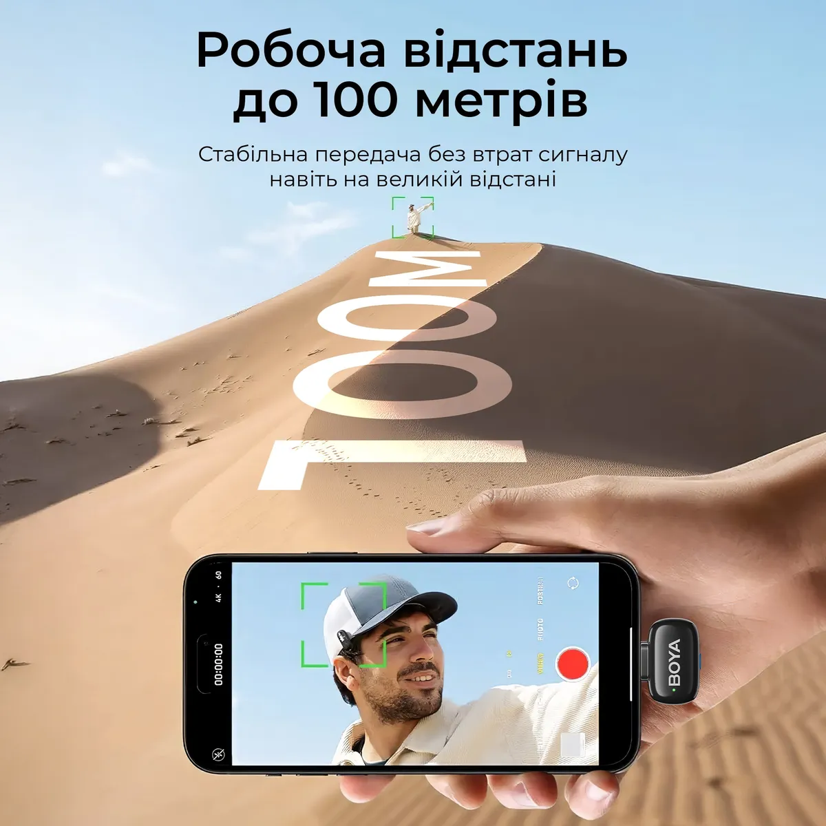 Мікрофон BOYA mini 2-01 Type-C/Lightning Black - мініатюра 8