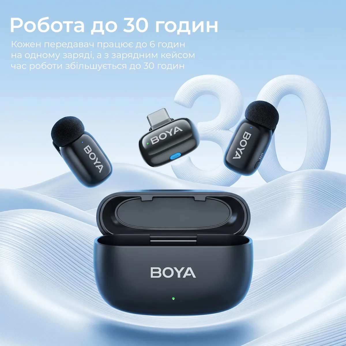 Мікрофон BOYA mini 2-02 Type-C Black - мініатюра 12