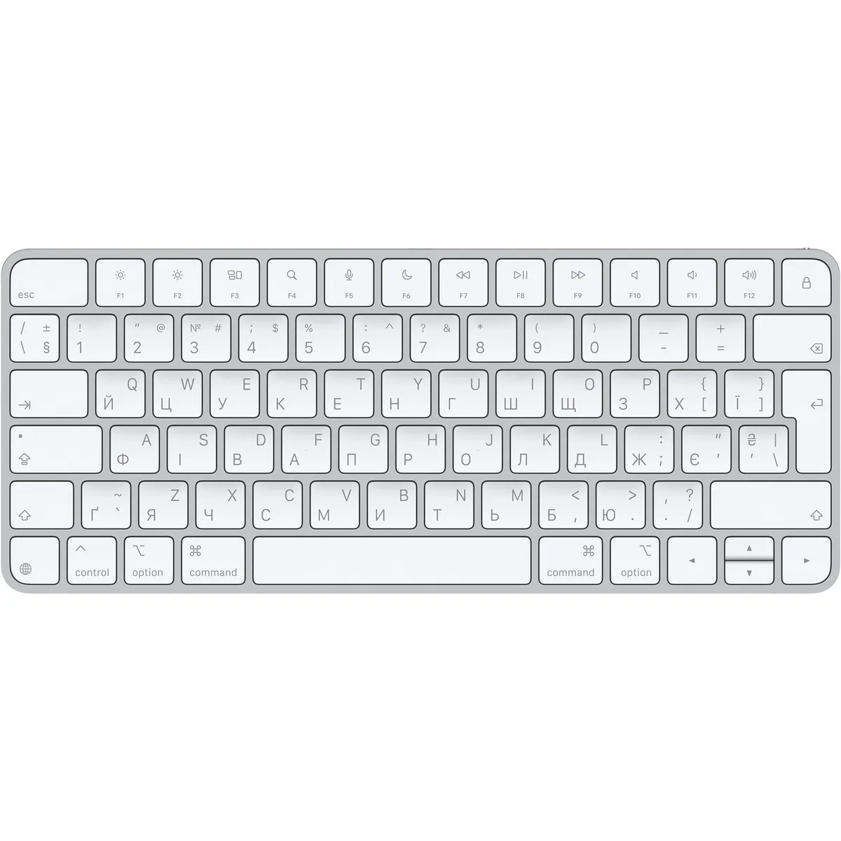 Клавіатура бездротова Apple Magic Keyboard Ukrainian (MXCL3UA/A) - мініатюра 5