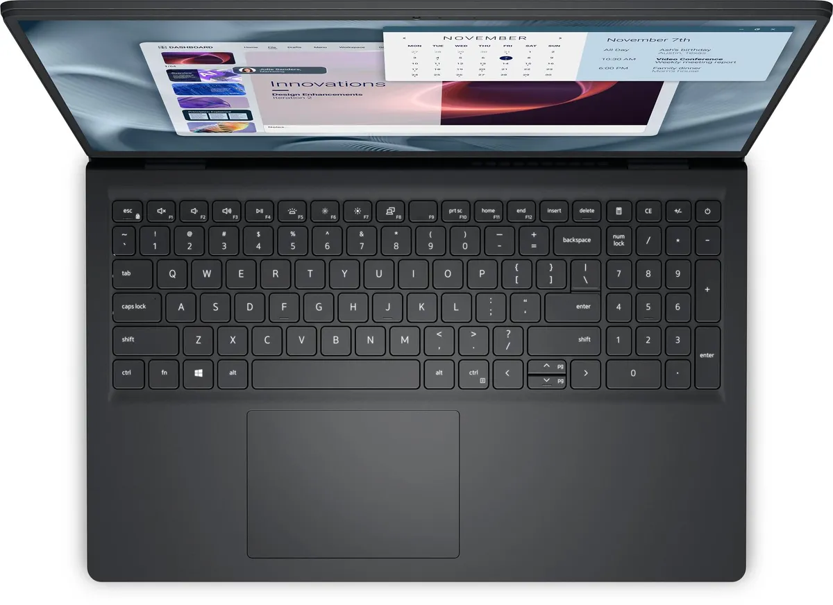 Ноутбук Dell Pro 15 Essential Carbon Black (PV15255MDO851UA_UBU)(15.6"/Ryzen 3 7320U/8/SSD512/DOS) - мініатюра 2