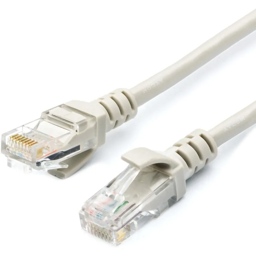 Патч-корд литий, UTP, RJ45, Cat.5e, 3m, сірий - мініатюра 3