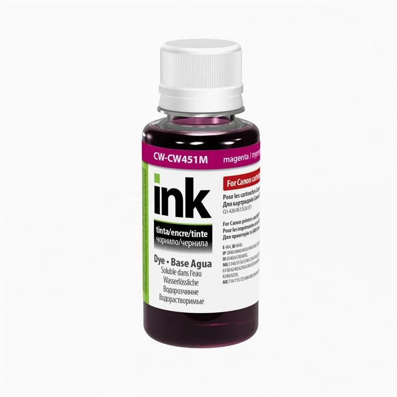 Чорнило ColorWay Canon CLI-451 (Magenta) (ColorWay-ColorWay451M01) 100мл - зображення 1