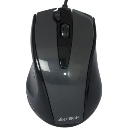 Миша A4Tech N-500F-1 Glossy Grey V-Track - зображення 1