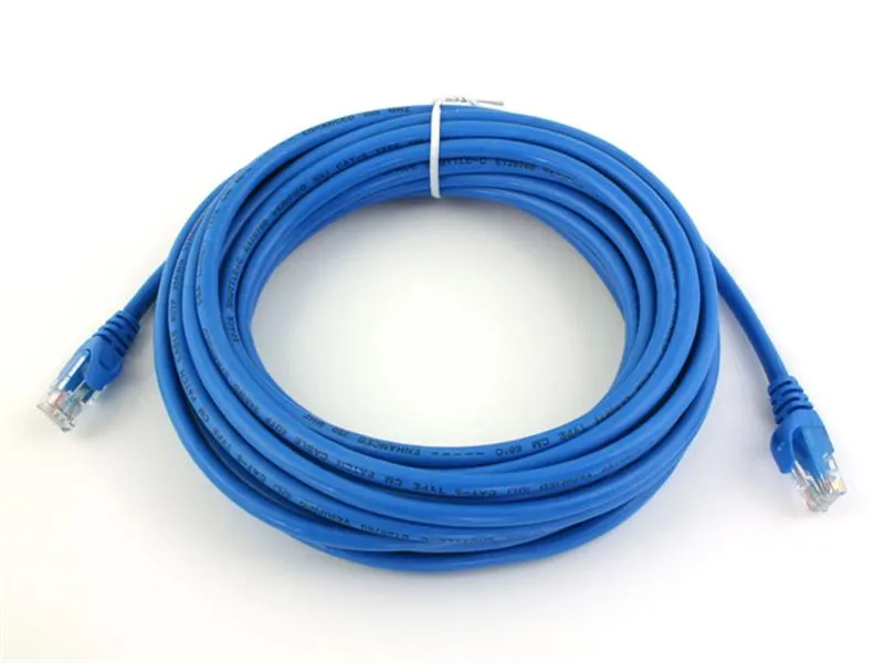 Патч-корд литий, UTP, RJ45, Cat.5e, 15m, синій - зображення 1