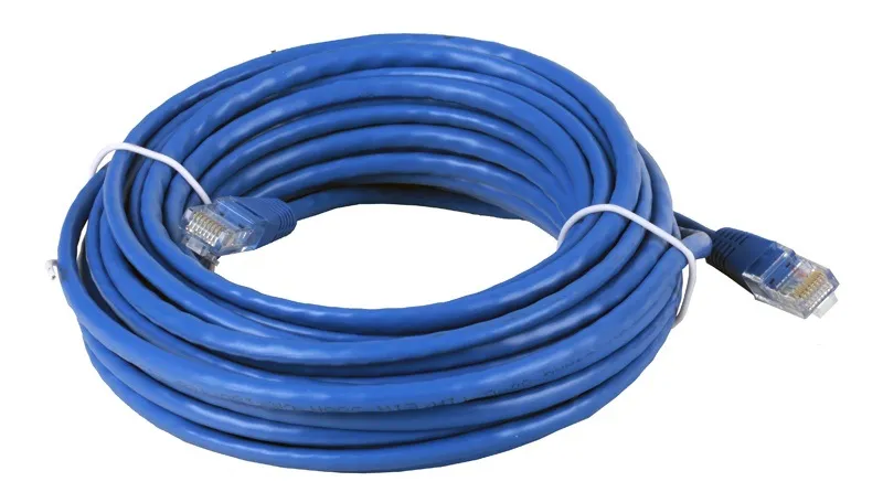 Патч-корд литий, UTP, RJ45, Cat.5e, 10m, синій - мініатюра 2