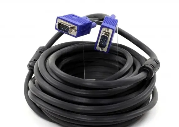 Кабель Atcom (9151) VGA-VGA HD15M/HD15M с 2-ма фер. кільцями, 10м - мініатюра 2