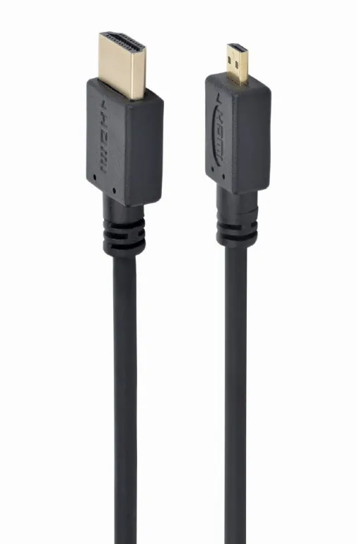Кабель Cablexpert HDMI - micro-HDMI V 2.0 (M/M), 1.8 м, чорний (CC-HDMID-6) пакет - зображення 1
