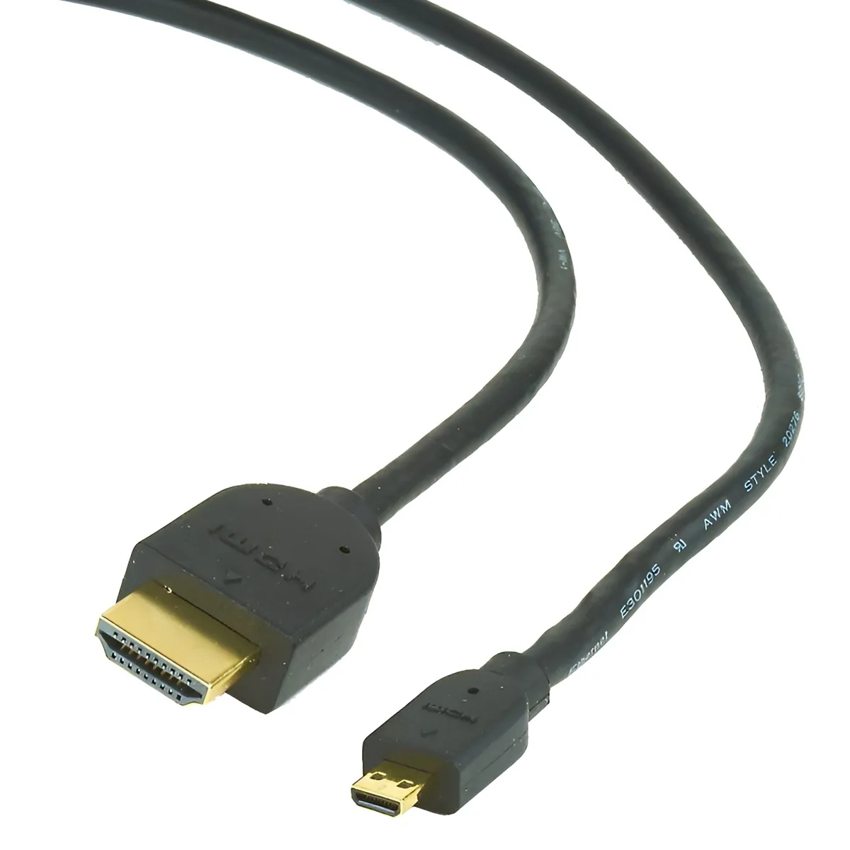 Кабель Cablexpert HDMI - micro-HDMI V 2.0 (M/M), 4.5 м, Black (CC-HDMID-15) - мініатюра 3