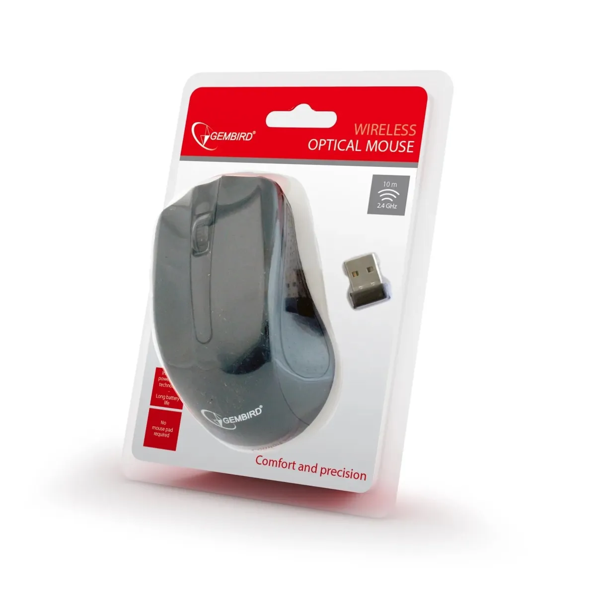 Миша бездротова Gembird MUSW-101 Black - мініатюра 4