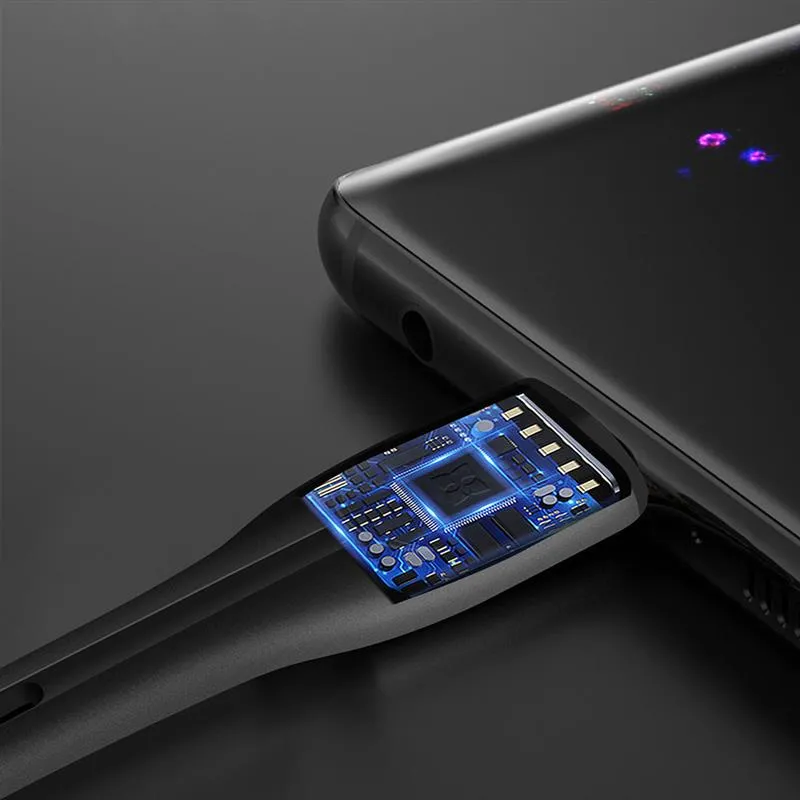 Кабель ColorWay USB - Lightning (M/M), PVC + Led, 2.4 А, 1 м, Black (CW-CBUL034-BK) - мініатюра 6