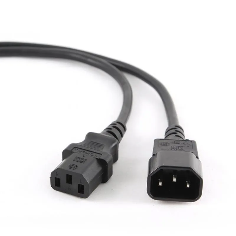 Кабель силовий Cablexpert PC-189 (С13-С14),  3*0.5 мм кв., чорний, 1.8 м - зображення 1
