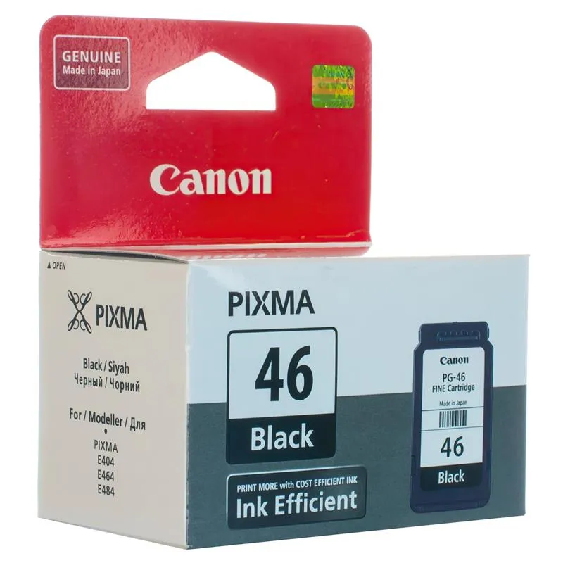 Картридж Canon (PG-46) Pixma E404/E464 Black (9059B001) - мініатюра 2