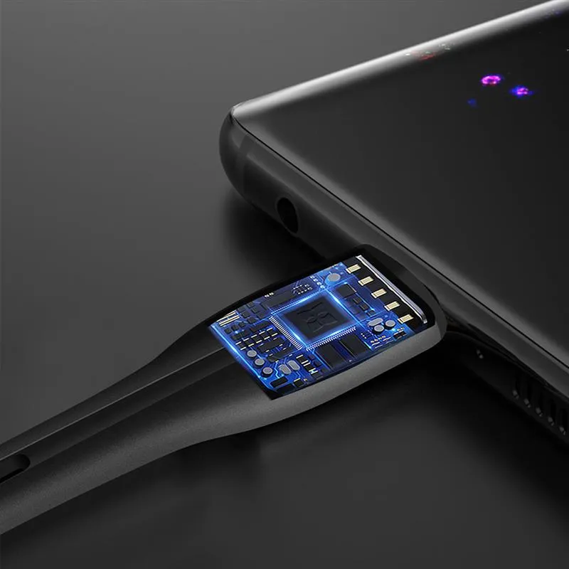 Кабель ColorWay USB - micro USB (M/M), PVC + Led, 2.4 А, 1 м, Black (CW-CBUM034-BK) - мініатюра 7
