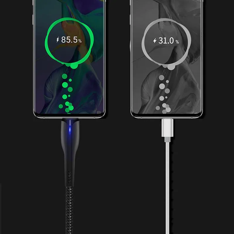Кабель ColorWay USB - micro USB (M/M), PVC + Led, 2.4 А, 1 м, Black (CW-CBUM034-BK) - мініатюра 8