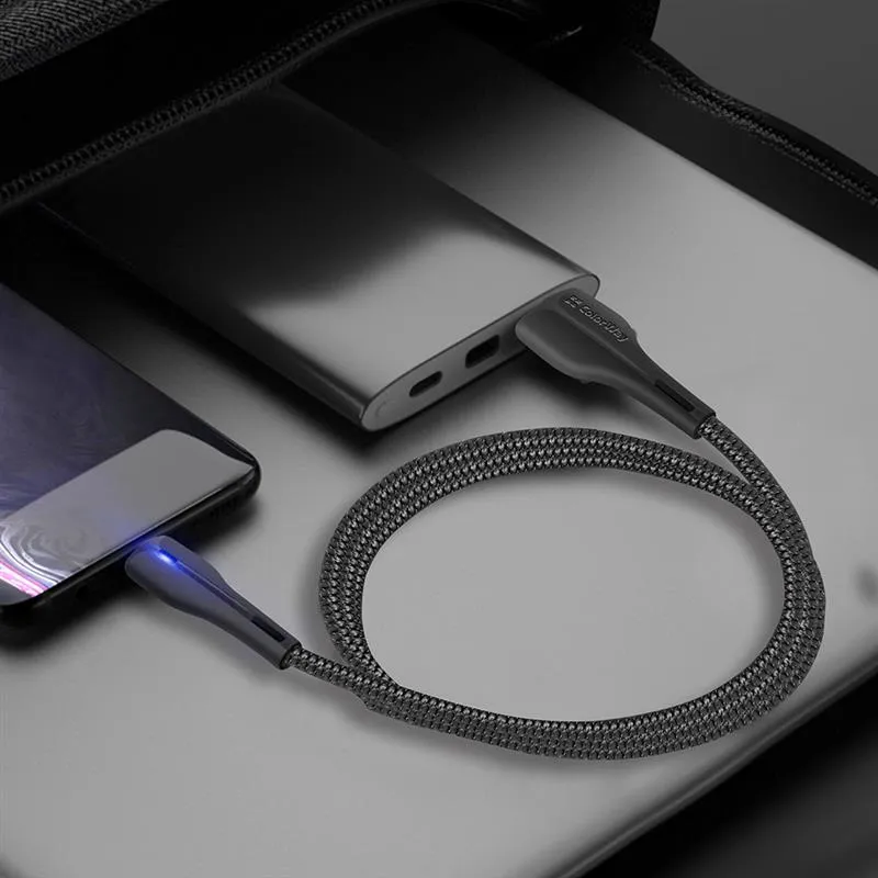 Кабель ColorWay USB - micro USB (M/M), PVC + Led, 2.4 А, 1 м, Black (CW-CBUM034-BK) - мініатюра 9
