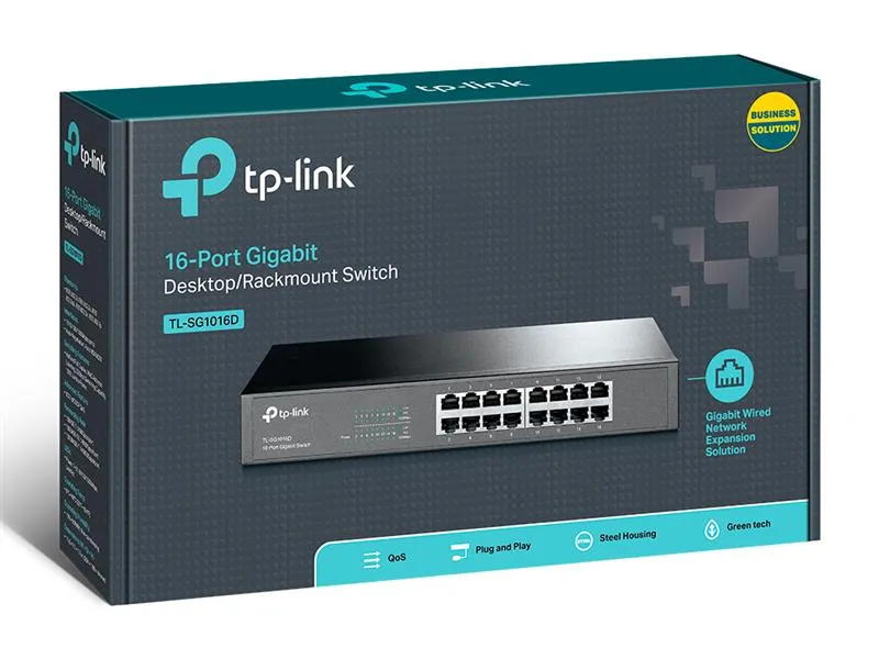 Комутатор TP-Link TL-SG1016D - мініатюра 3