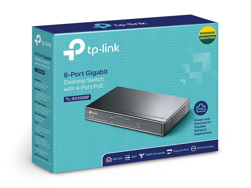 Комутатор TP-Link TL-SG1008P - мініатюра 3