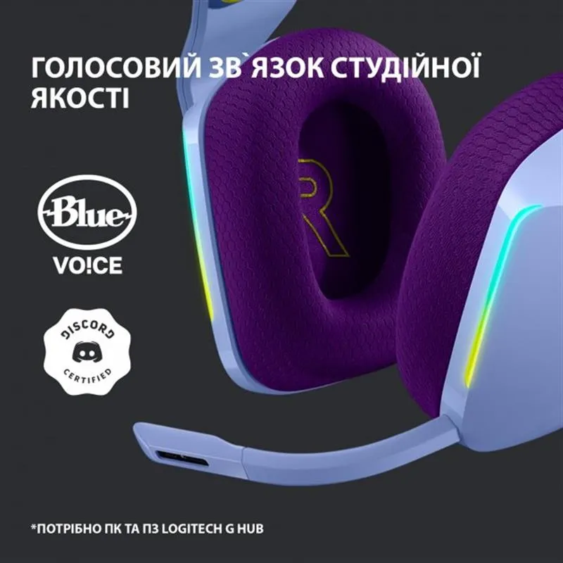 Гарнітура Logitech G733 Lilac (981-000890) - мініатюра 12