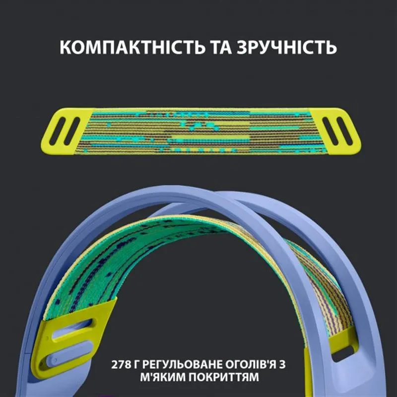 Гарнітура Logitech G733 Lilac (981-000890) - мініатюра 14