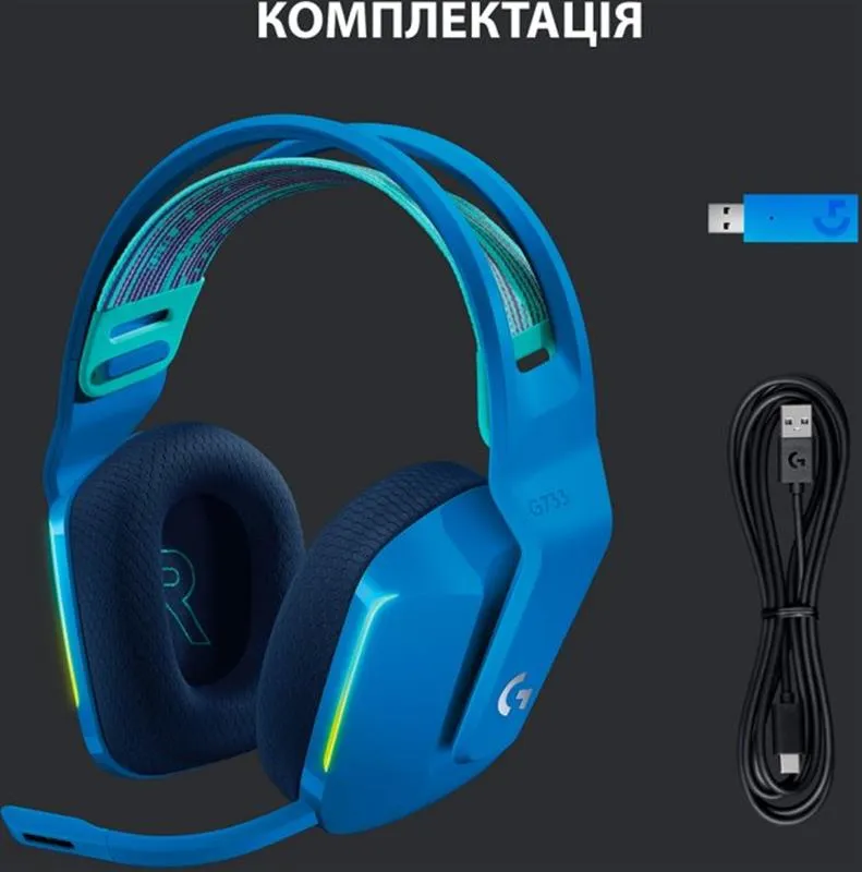 Гарнітура Logitech G733 Blue (981-000943) - мініатюра 11
